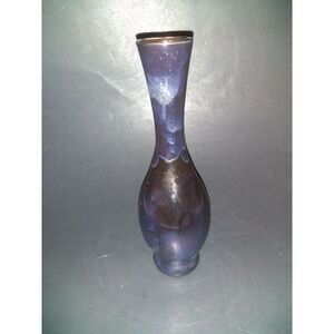 Handpainted Opulent Water Color Ceramic Bud Vase